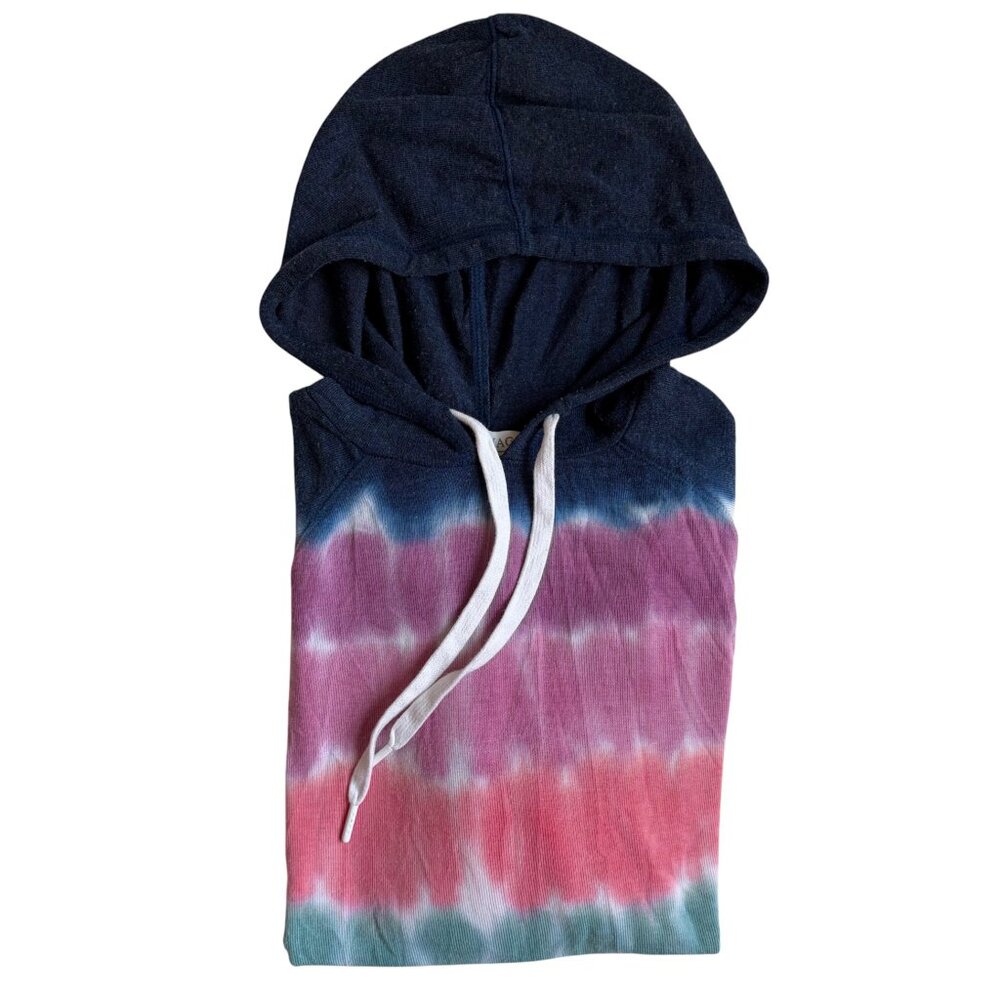 PJ Salvage Boho Gradient Tie-Dye Hoodie (Navy) - Size Medium